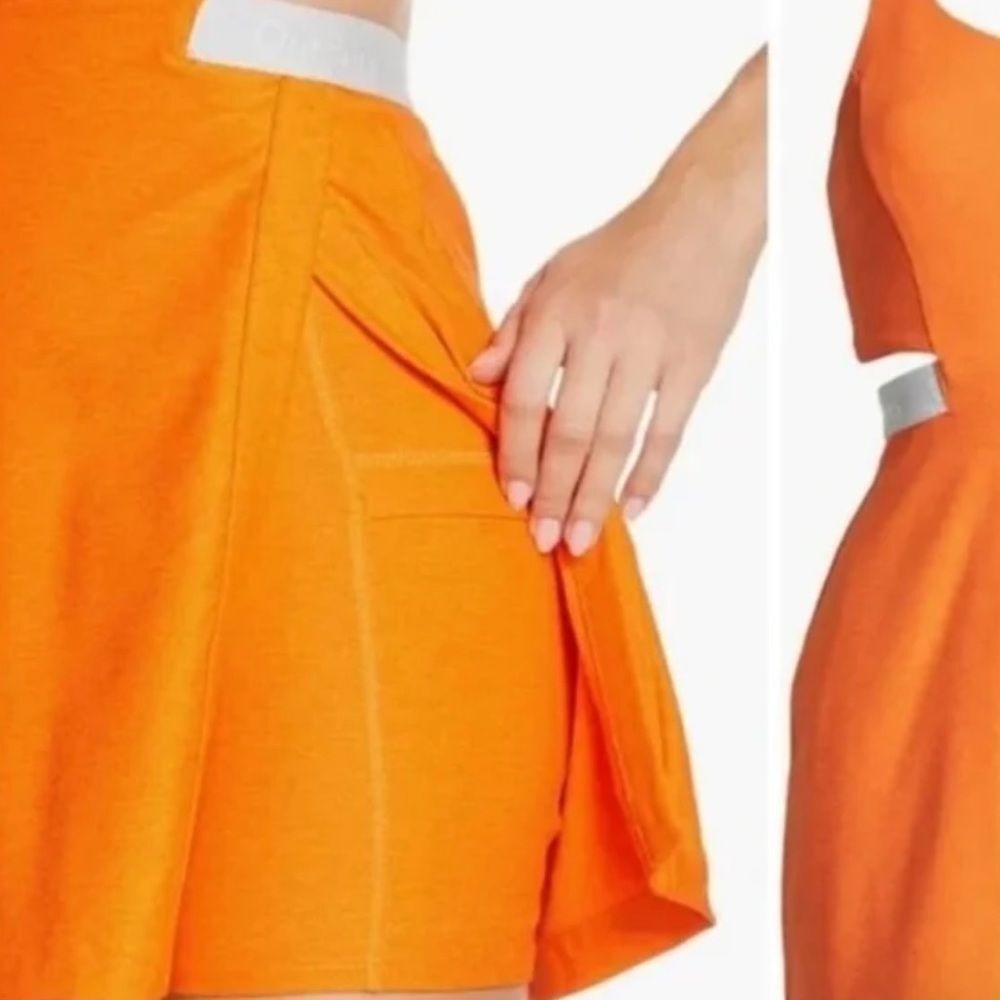 Outdoor Voices Vibrant Orange Cutout Court Dress - Picture 3 of 7